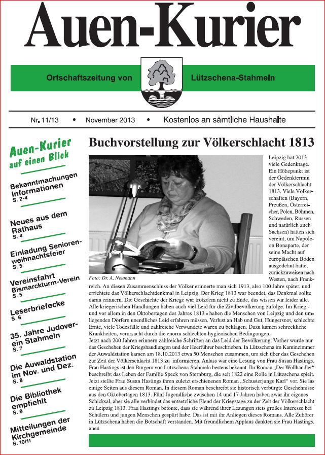 Auen-Kurier in Arbeit