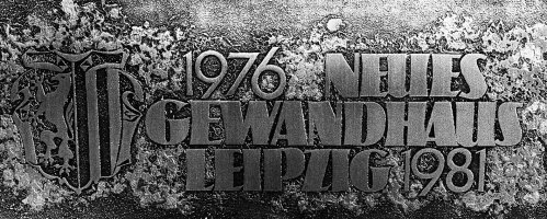 H. Hse: Gewandhaus zu Leipzig, symbolischer Schlssel, Metall - 1981