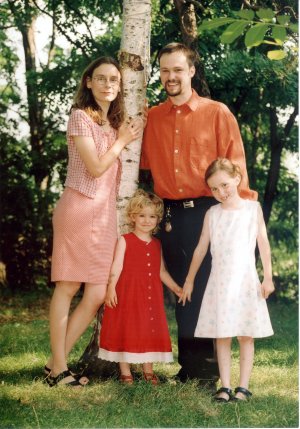 Pfarrer Voigt mit Familie im Jahr 2004